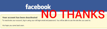 deactivating facebook